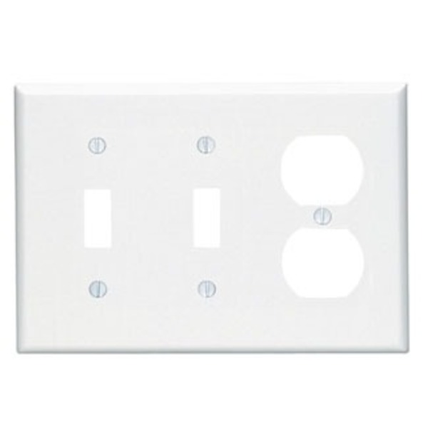 Leviton Combination 3 Gang Wallplate 80521-W